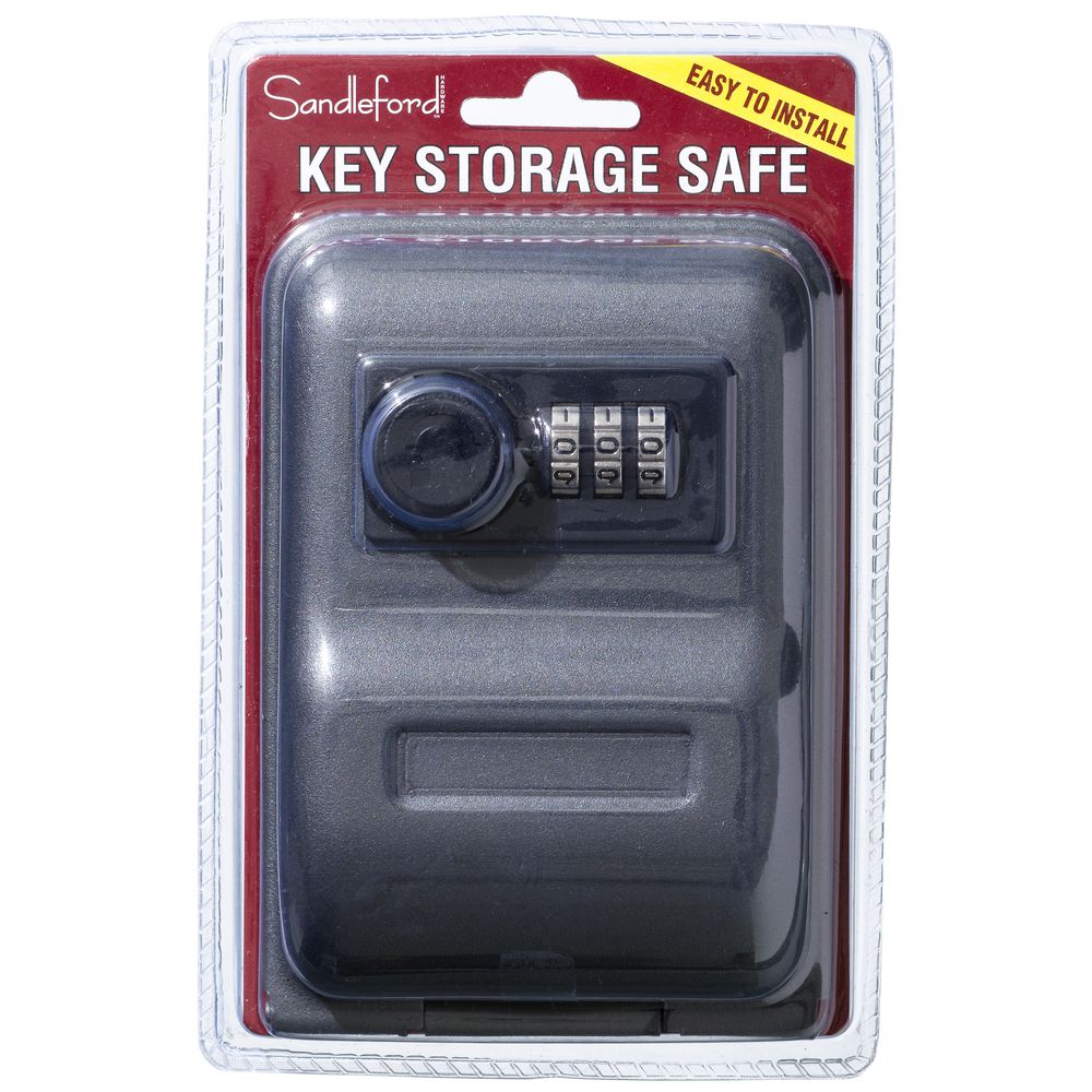 Sandleford Wall Mountable Key Storage Safe 3 Key Capacity