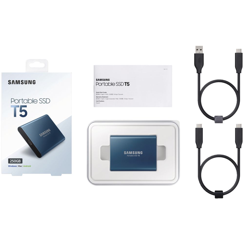 Samsung 250GB Portable Solid State Drive T5