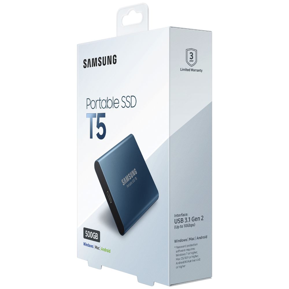 Samsung 500GB Portable Solid State Drive T5