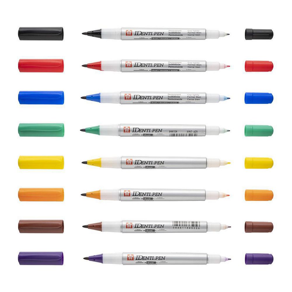 Sakura Identi-Pen Set 8 Colori - Doppia Punta Per Superfici Non Porose - Foto 9
