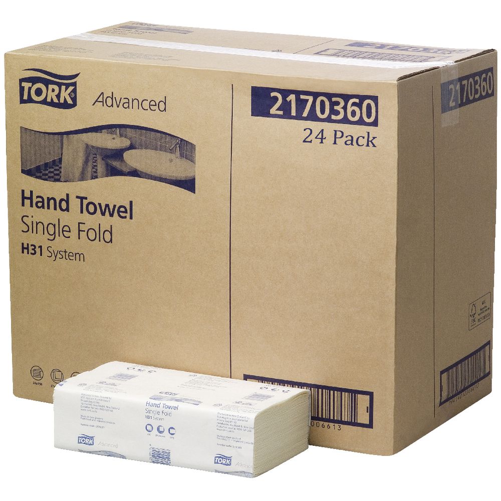 Tork Advanced H31 System Hand Towels 150 Sheet 24 Pack