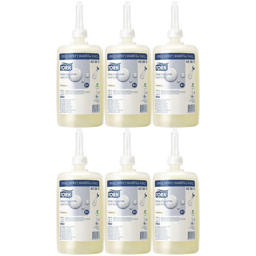 Tork S1 System Extra Hygiene HD Liquid Soap 1L 6 Pack