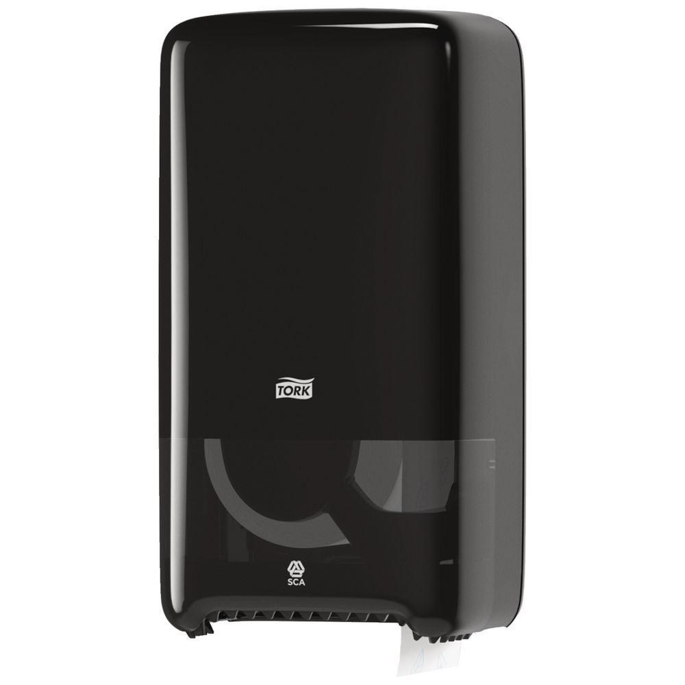 Tork T6 Compact Toilet Paper Roll Dispenser Auto Shift Black Officeworks