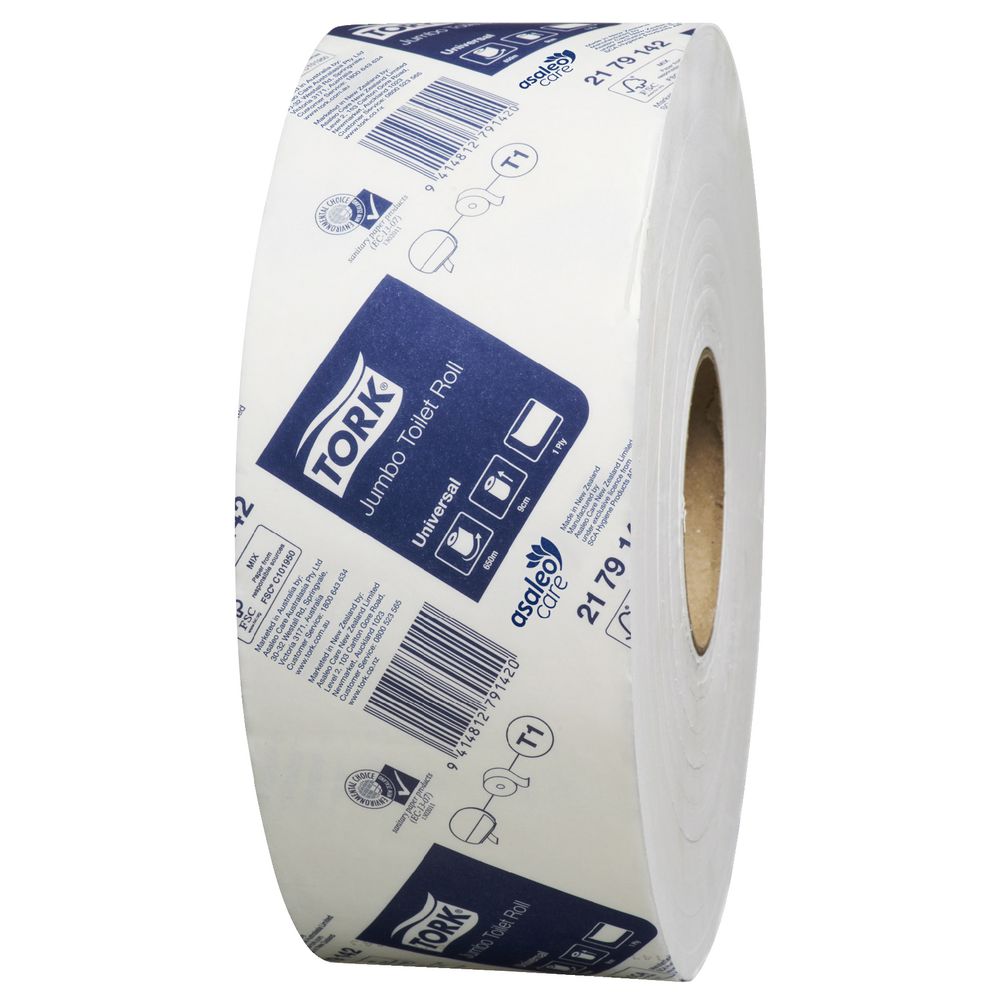 Tork T1 System Universal Jumbo Toilet Paper Rolls 6 Pack