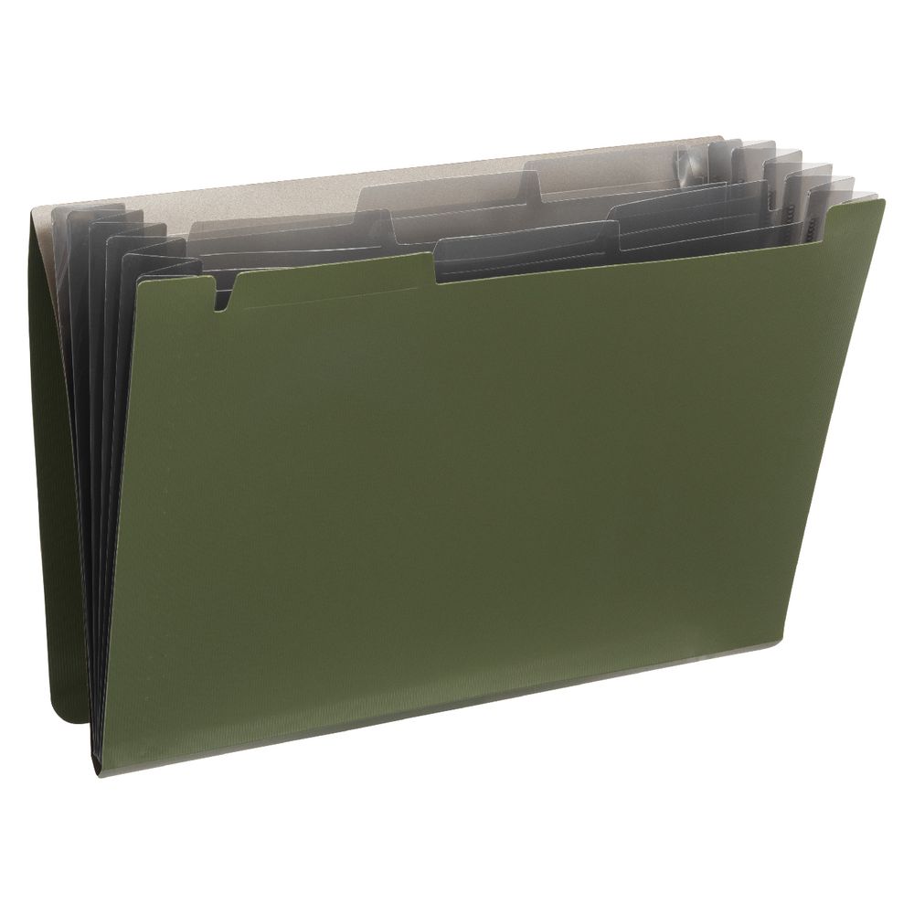 Smart Fit Document Wallet A4 6 Pocket Green