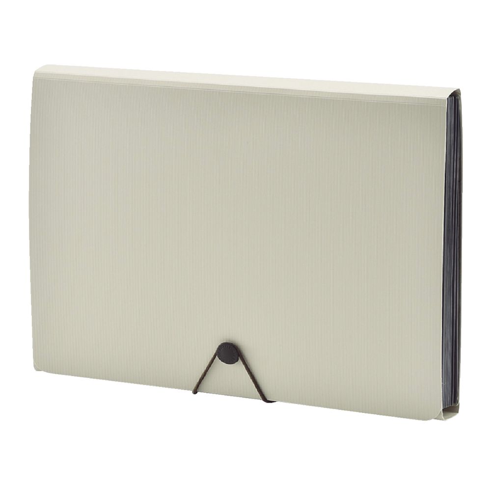 Smart Fit Document Wallet A4 6 Pocket Stone