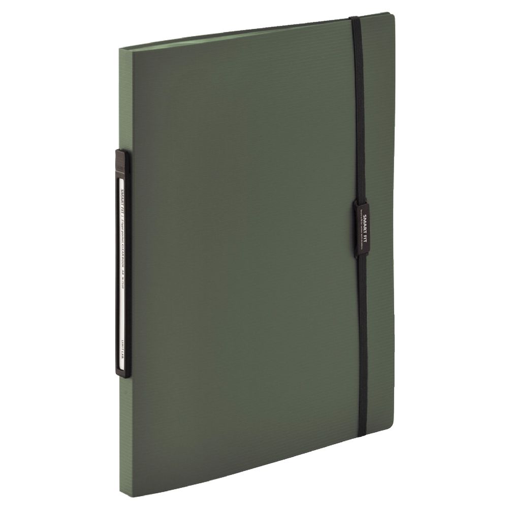 Smart Fit Display Book A4 Fixed Pockets Green