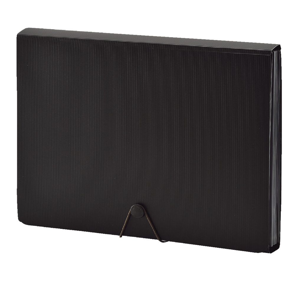 Smart Fit A4 Expanding File Black