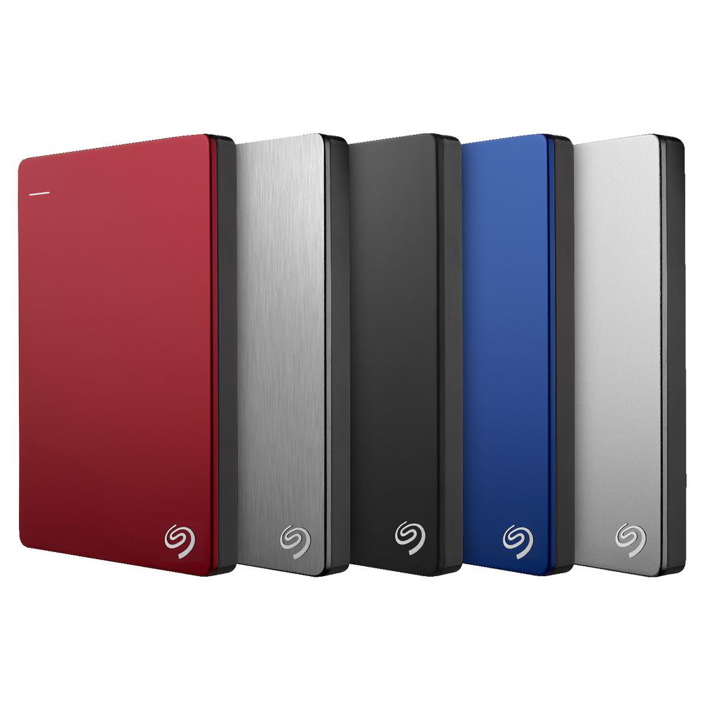 Seagate 1TB Backup Plus Slim Portable Hard Drive Grey