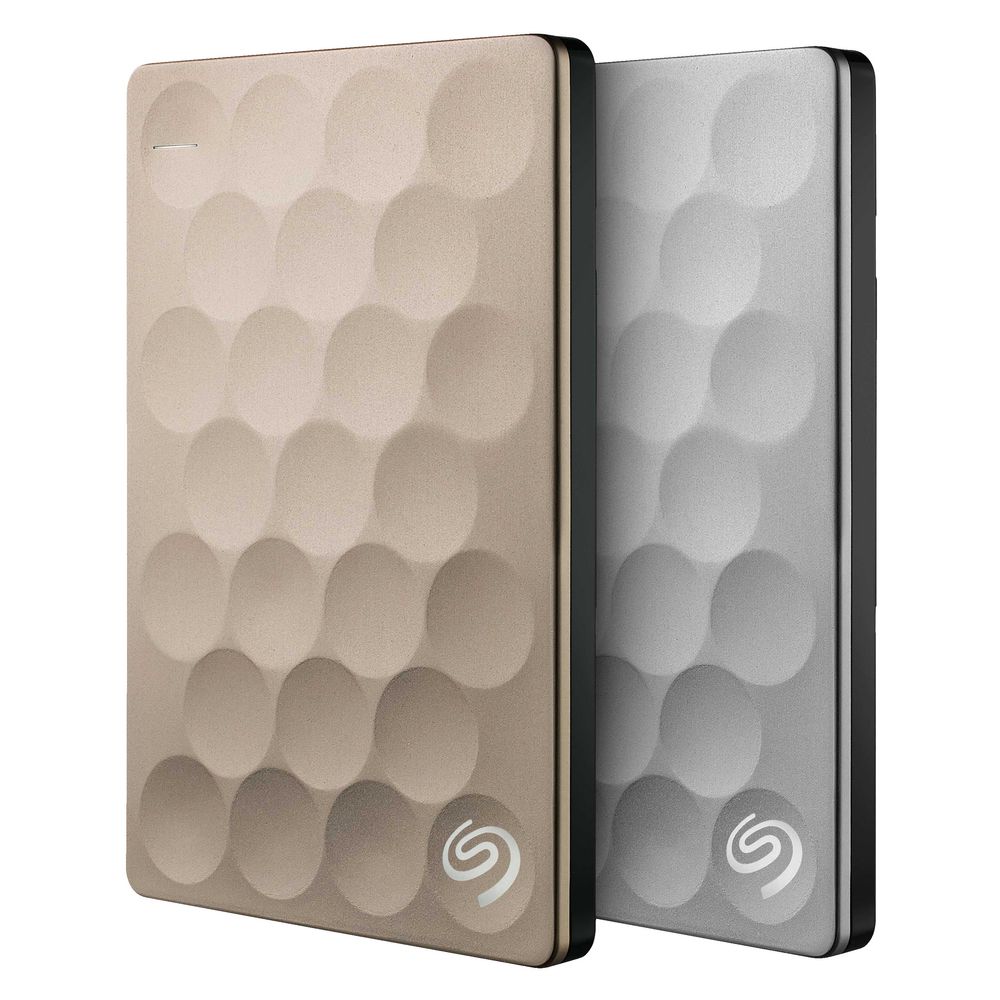 Seagate 1TB Backup Plus Ultra Slim Portable Hard Drive Gold