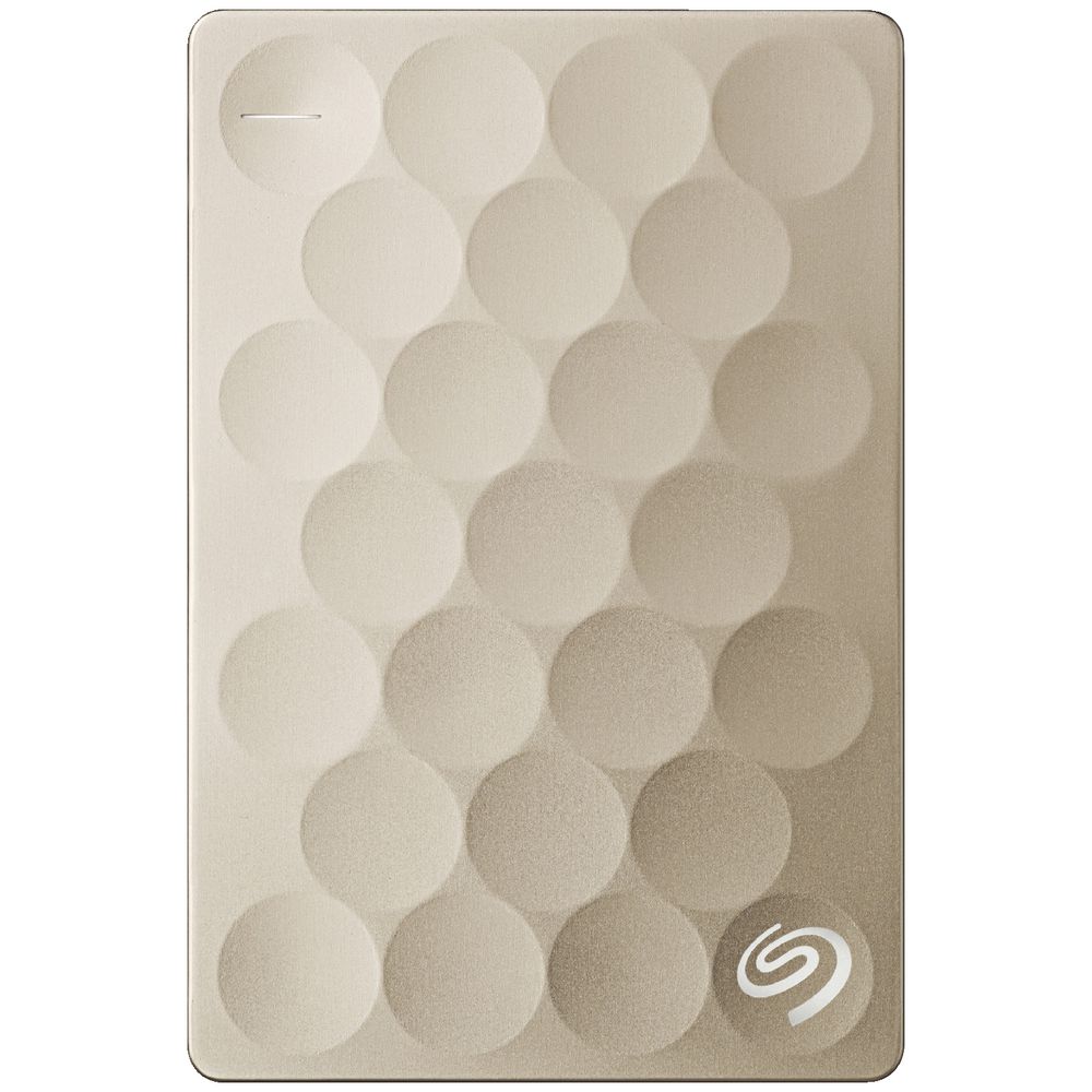 Seagate 1TB Backup Plus Ultra Slim Portable Hard Drive Gold