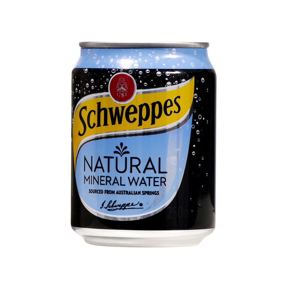 Schweppes Natural Mineral Water 250mL 24 Pack
