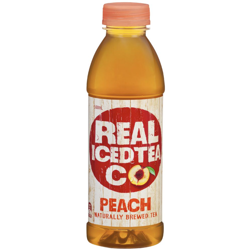 Real Ice Tea Co. Peach Tea 500mL 12 Pack