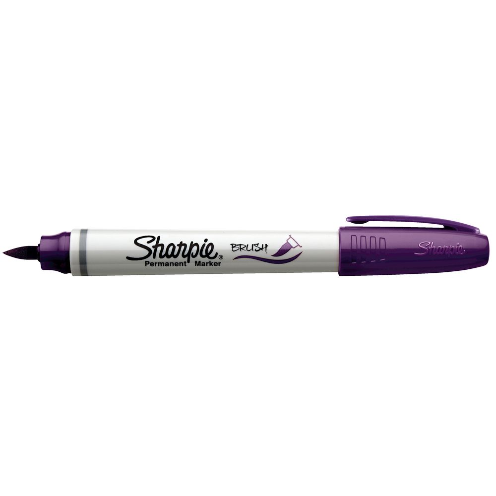 Sharpie Brush Tip Permanent Marker Purple