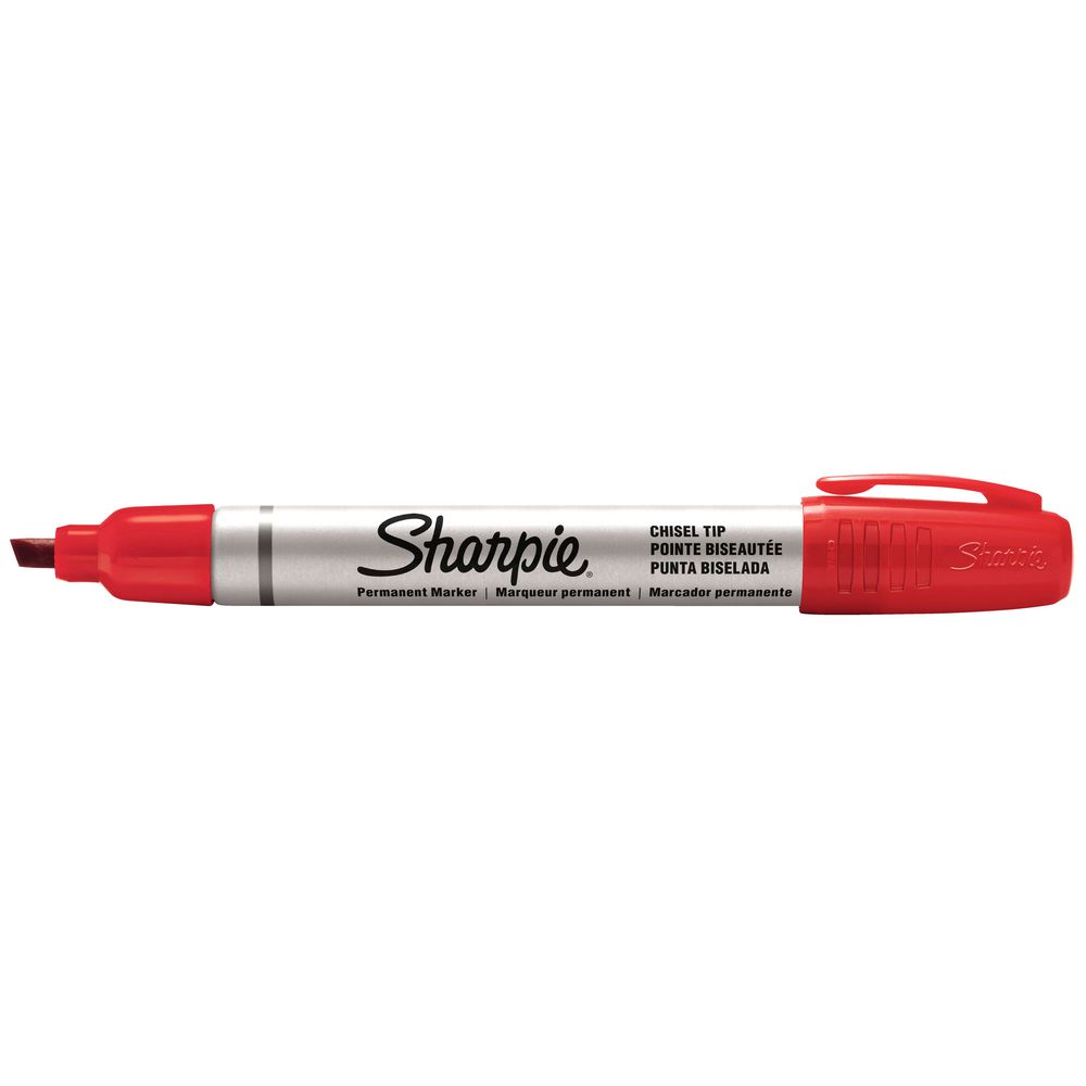 Sharpie Pro Metal Permanent Marker Chisel Tip Red
