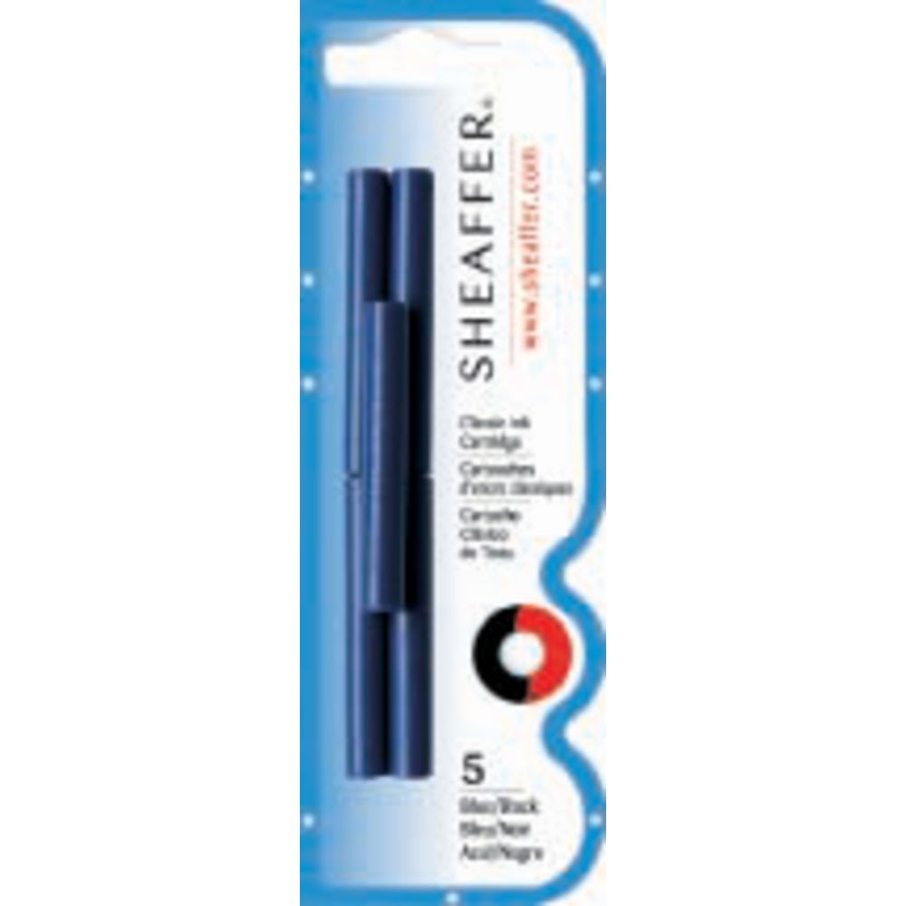 Sheaffer Fountain Pen Refill Cartridges Blue-Black 5 Pack