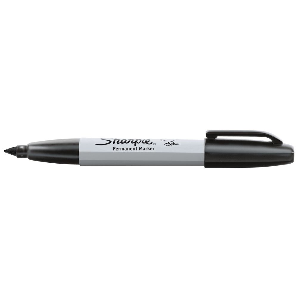 Sharpie 38201 Permanent Markers, Chisel Tip, Black - 5 Packs (60 Markers Total)