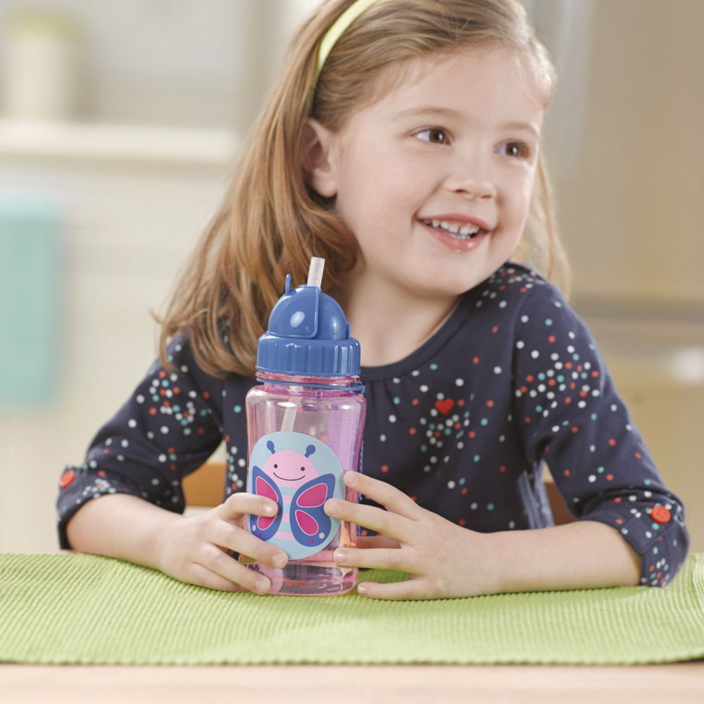 SKIP HOP Zoo Straw Drink Bottle Butterfly