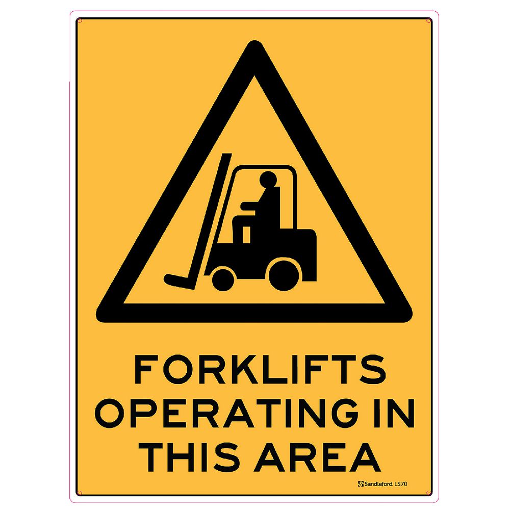 Sandleford Forklift Sign 450 x 600mm