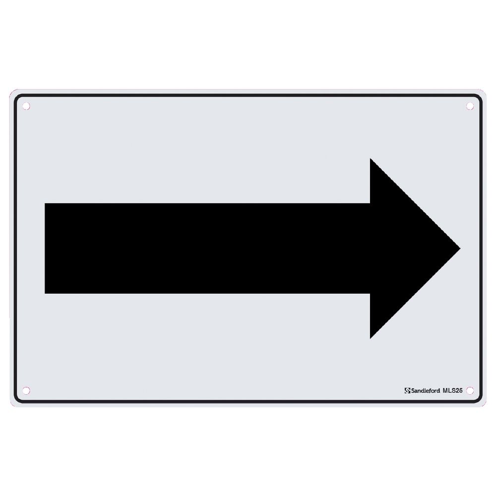 Sandleford Arrow Sign 30 x 45cm