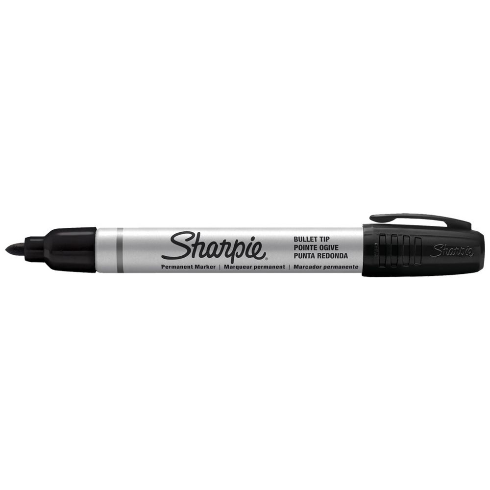 Sharpie Metal Permanent Marker Bullet Tip Black 12 Pack | Officeworks