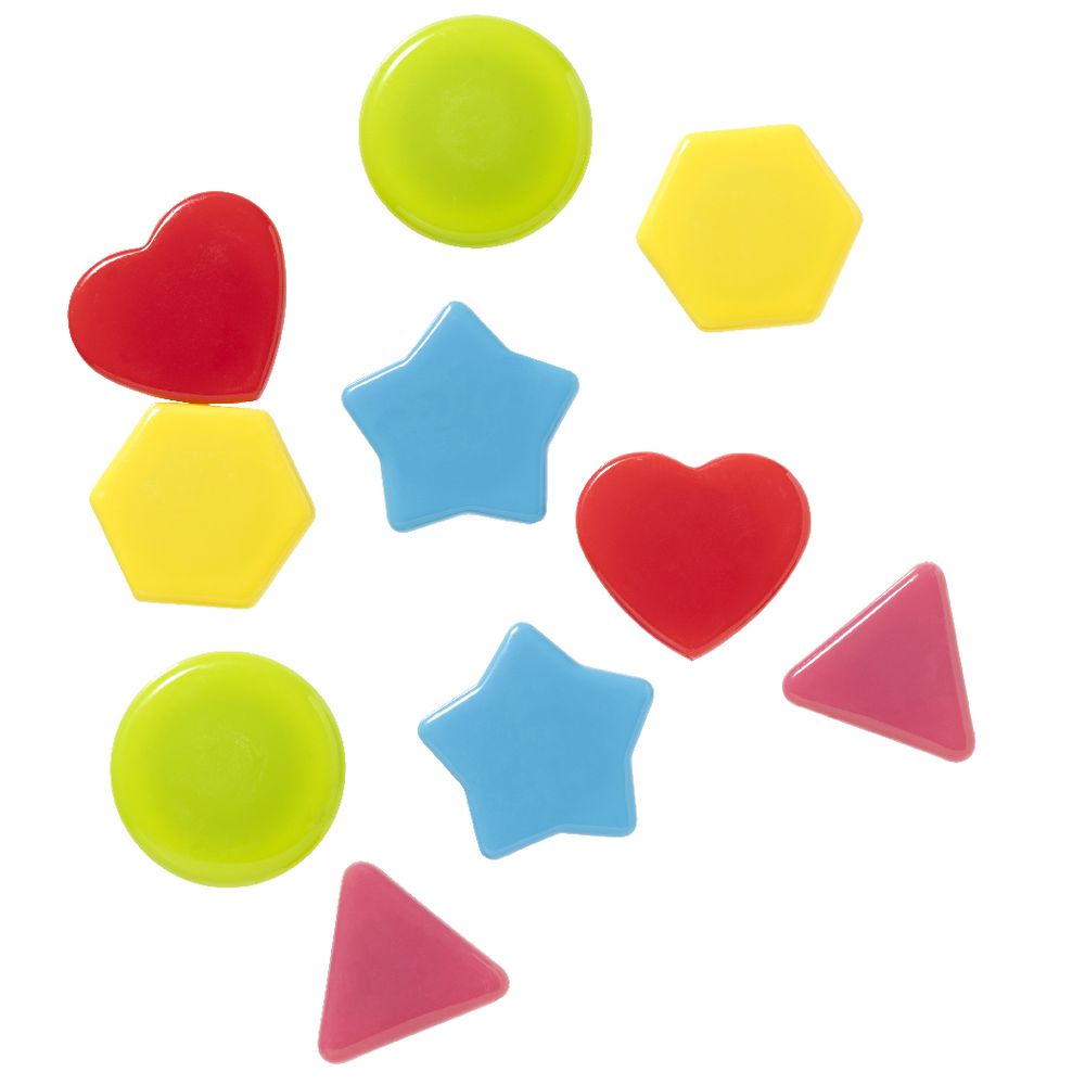 J.Burrows Magnets Assorted Shapes 10 Pack