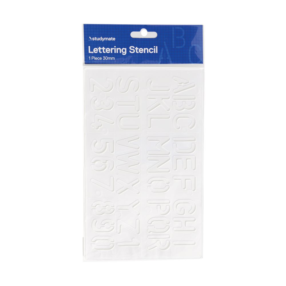Studymate 30mm Lettering Stencil Officeworks