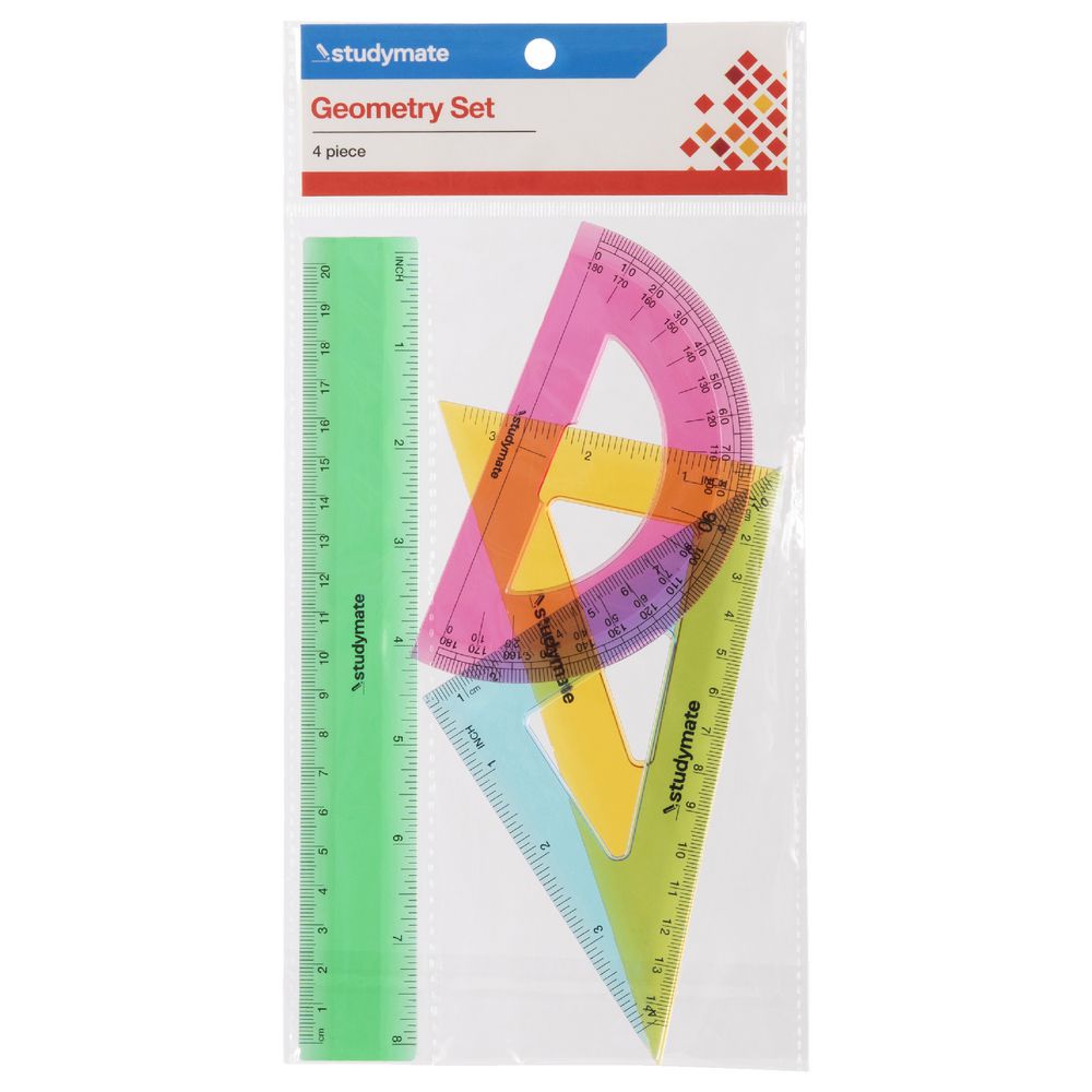 Studymate Large Geometry Set 4 Pieces eBay