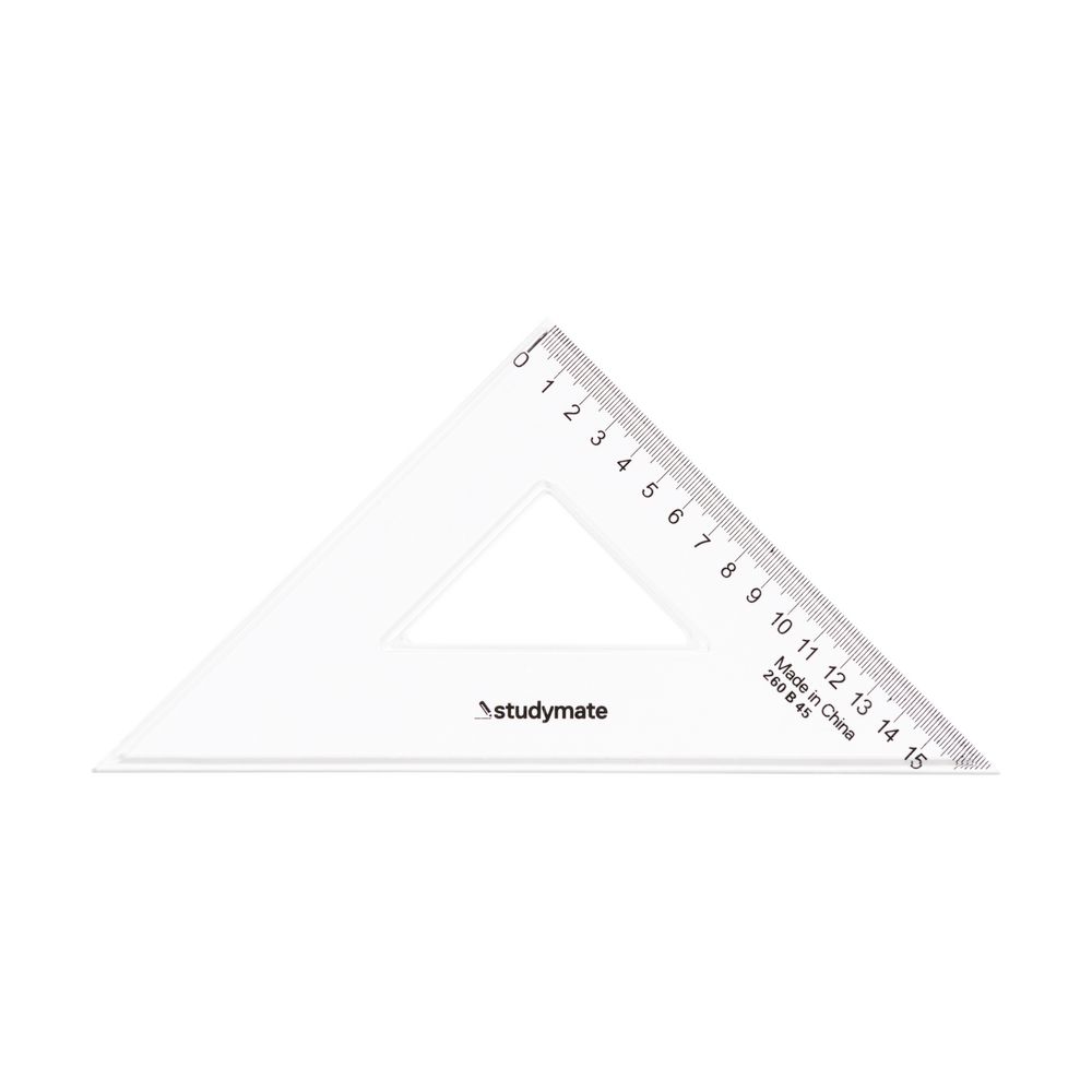 Studymate 26cm 45 Degrees Set Square