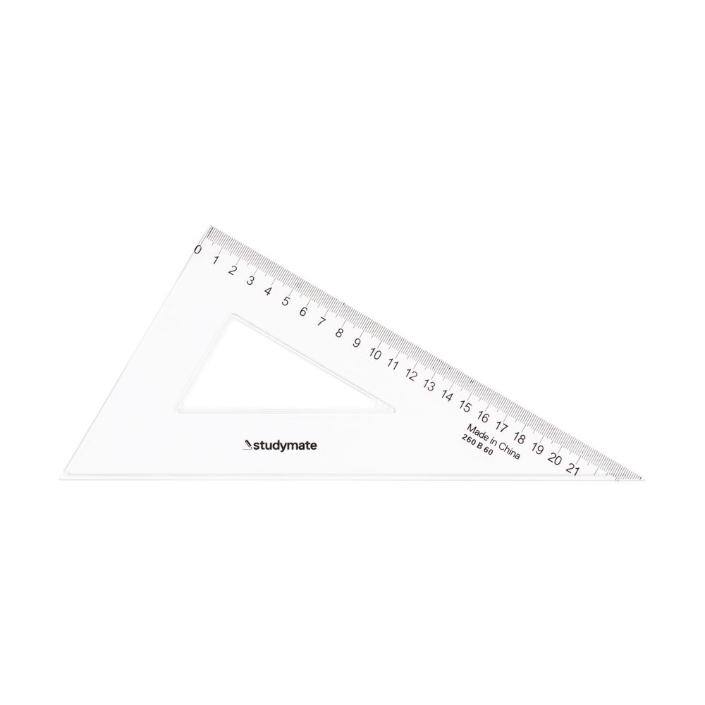 Studymate 26cm 60 Degrees Set Square