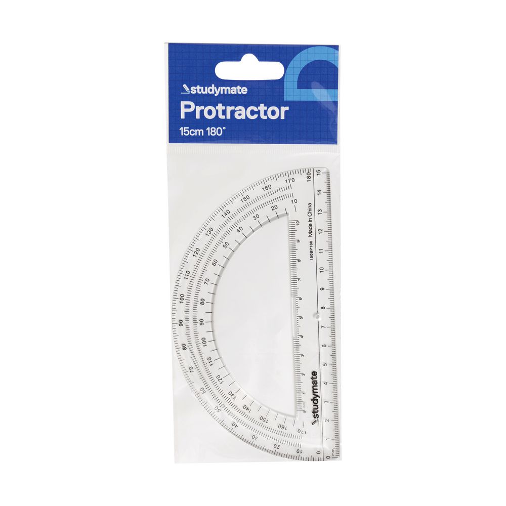Studymate 15cm 180 Degree Protractor Officeworks
