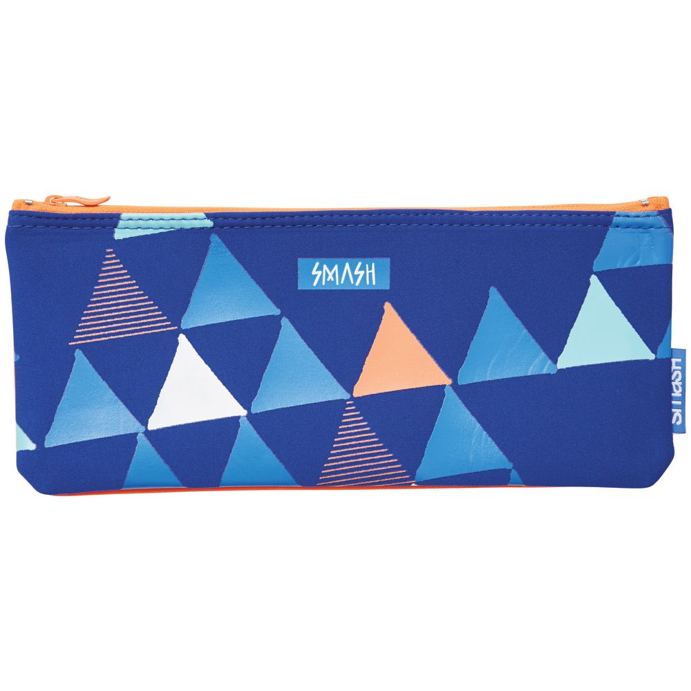 Smash Single Zip Neoprene Pencil Case Medium Triangular