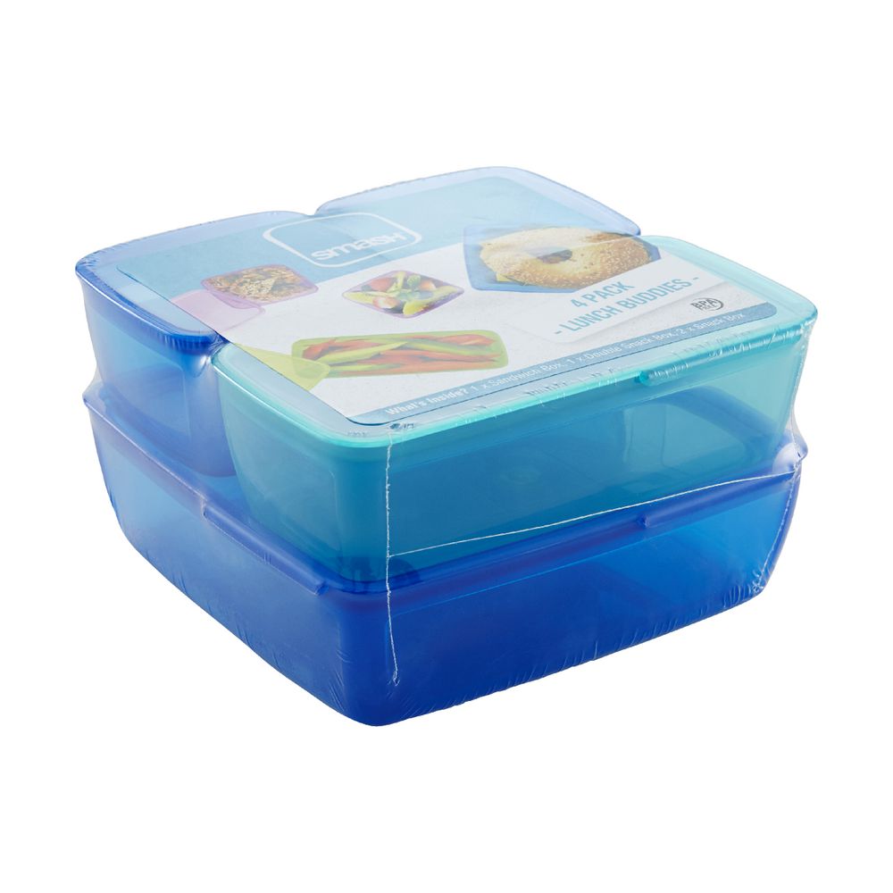 Smash Lunch Buddies Sky Blue 4 Pack