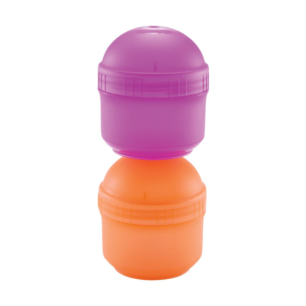 Nude Food Movers Snack Pots Melon and Purple 2 Pack