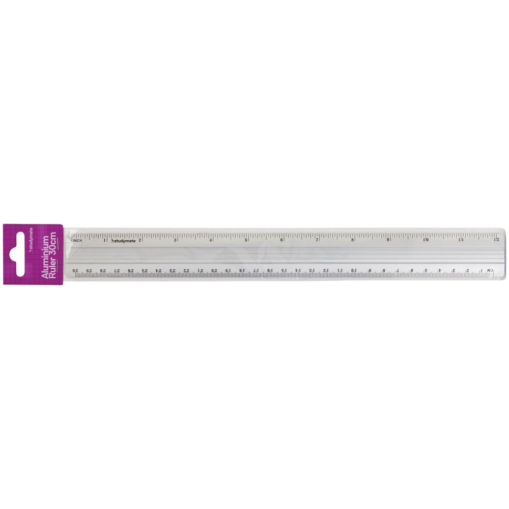 Studymate Aluminium Ruler 30cm