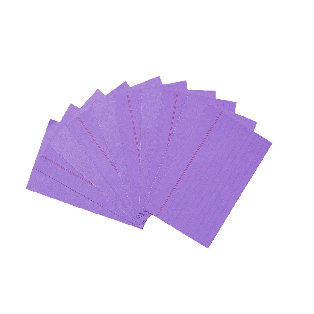 Studymate Study Cards Ruled 127 x 76mm Purple 25 Pack