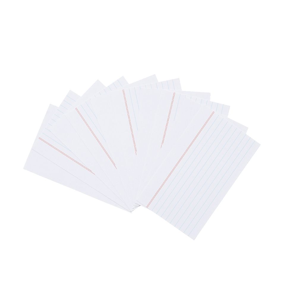 Studymate Study Cards Ruled 127 x 76mm White 25 Pack