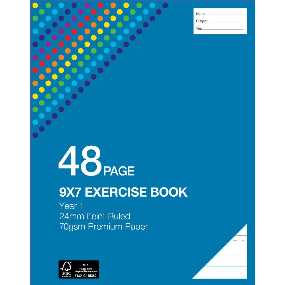Studymate Premium 9 x 7 Exercise Book QLD Year 1