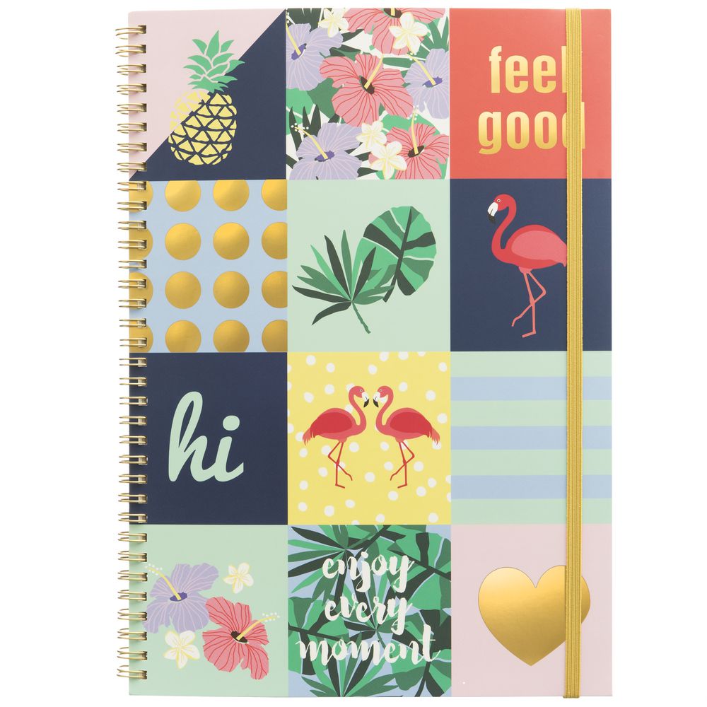 Otto A4 200 Page Spiral Notebook Tropical eBay