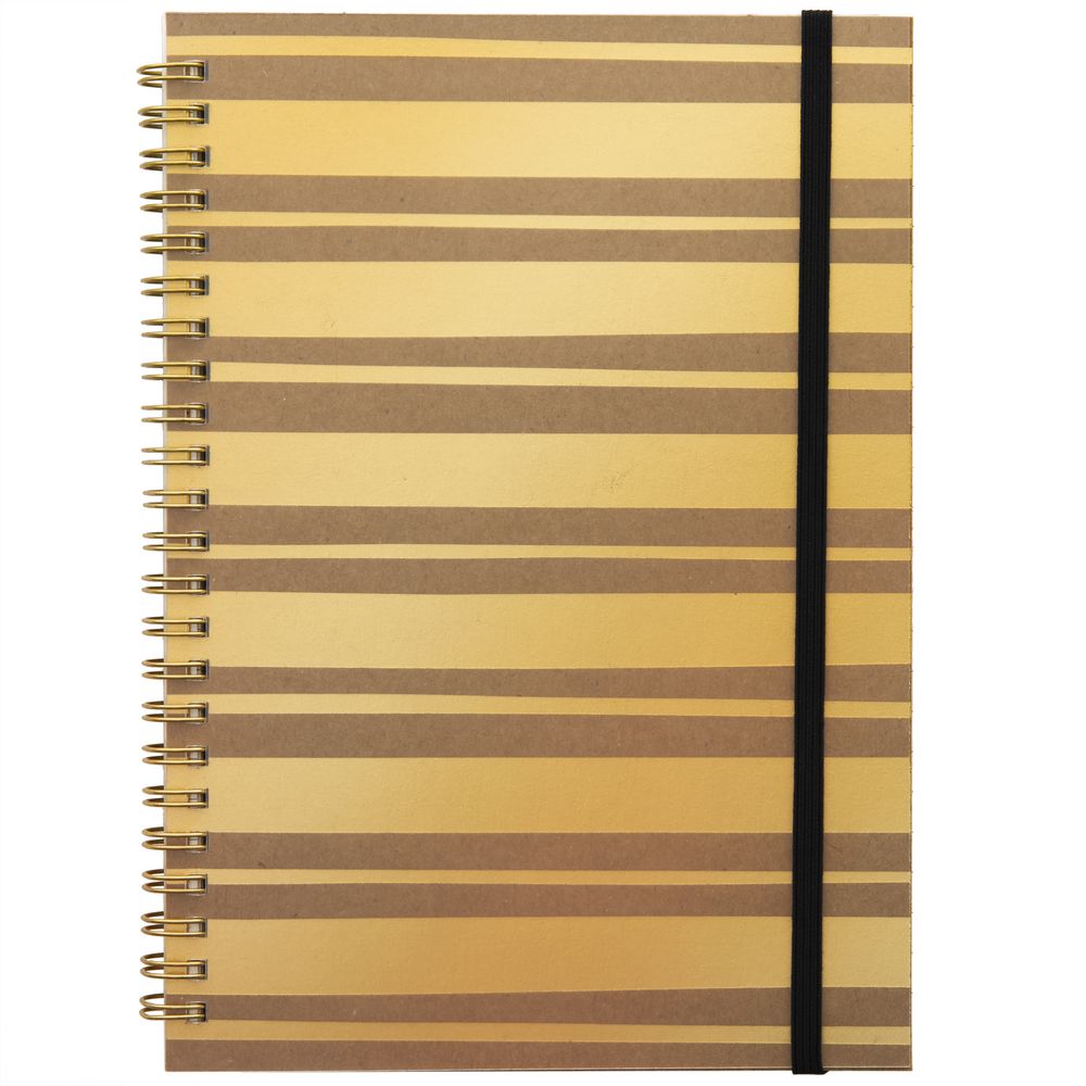 Otto A5 200 Page Spiral Notebook Gold Geo 9341694494326 eBay