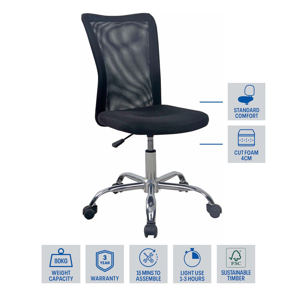 Antrim Student Chair Black
