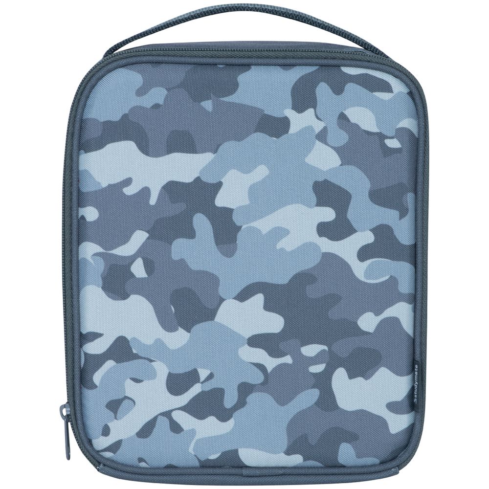 camo backpack and lunchbox