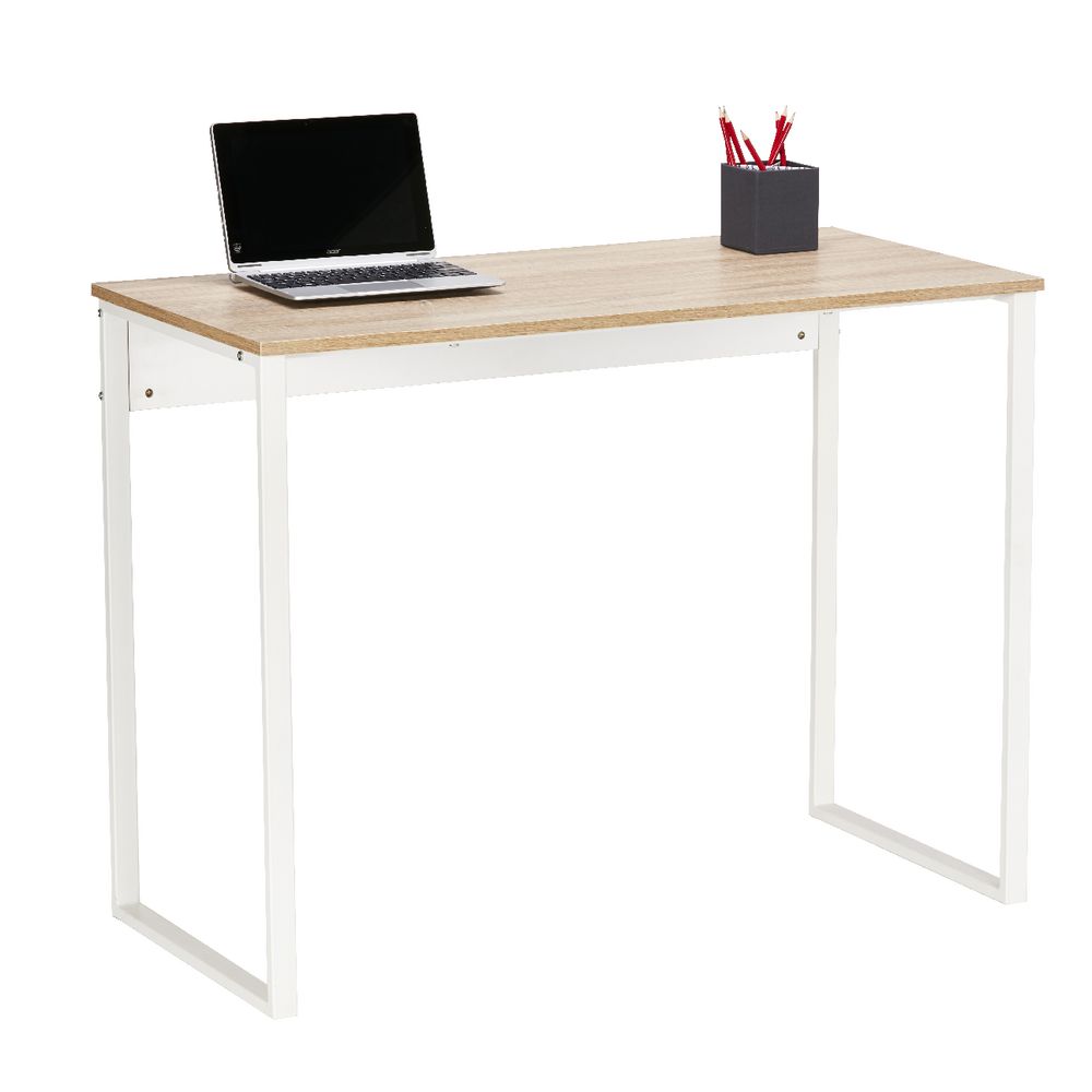 Floyd Loop Leg Desk 1000mm White/Oak