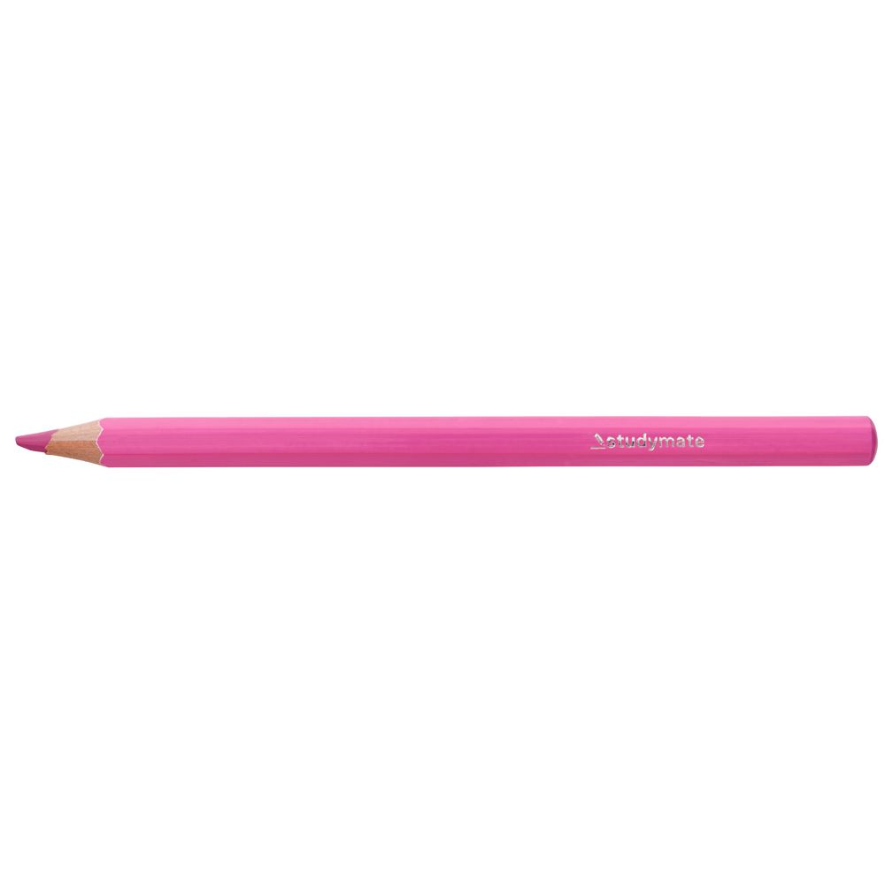Studymate Jumbo Coloured Pencil Hot Pink