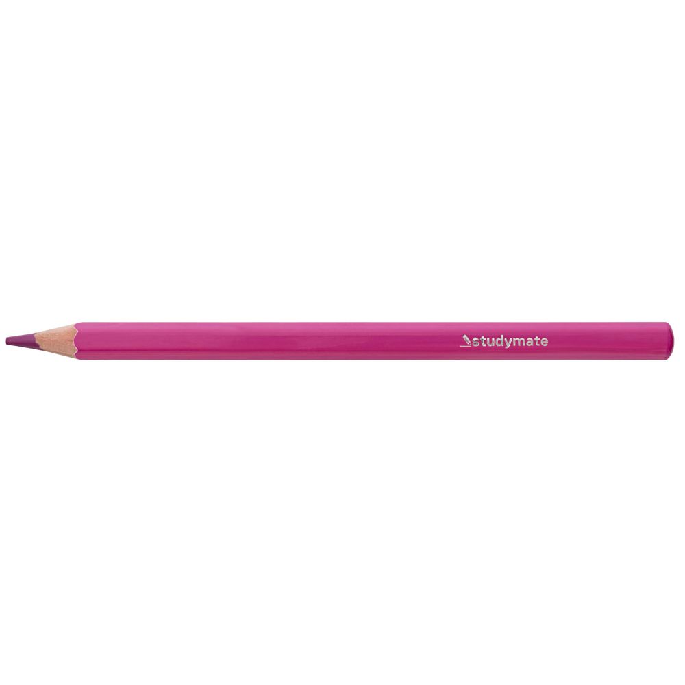Studymate Jumbo Coloured Pencil Deep Pink