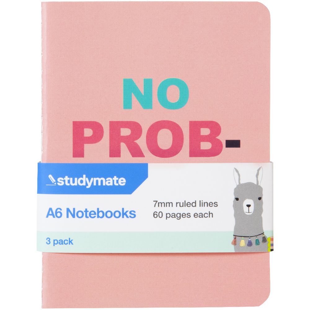 Studymate Llama A6 Notebooks 3 Pack 9341694492650 eBay