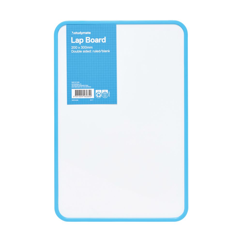 Studymate double-sided Lap Board 200 x 300mm Blue