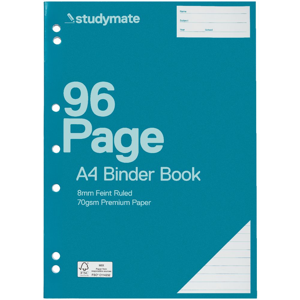 Studymate Premium A4 Binder Book 96 Page 9341694097633 eBay