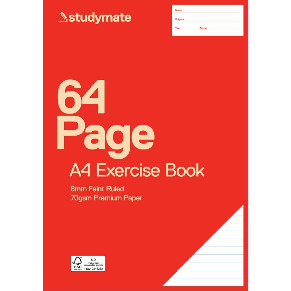 Studymate Premium A4 Exercise Book 64 Page