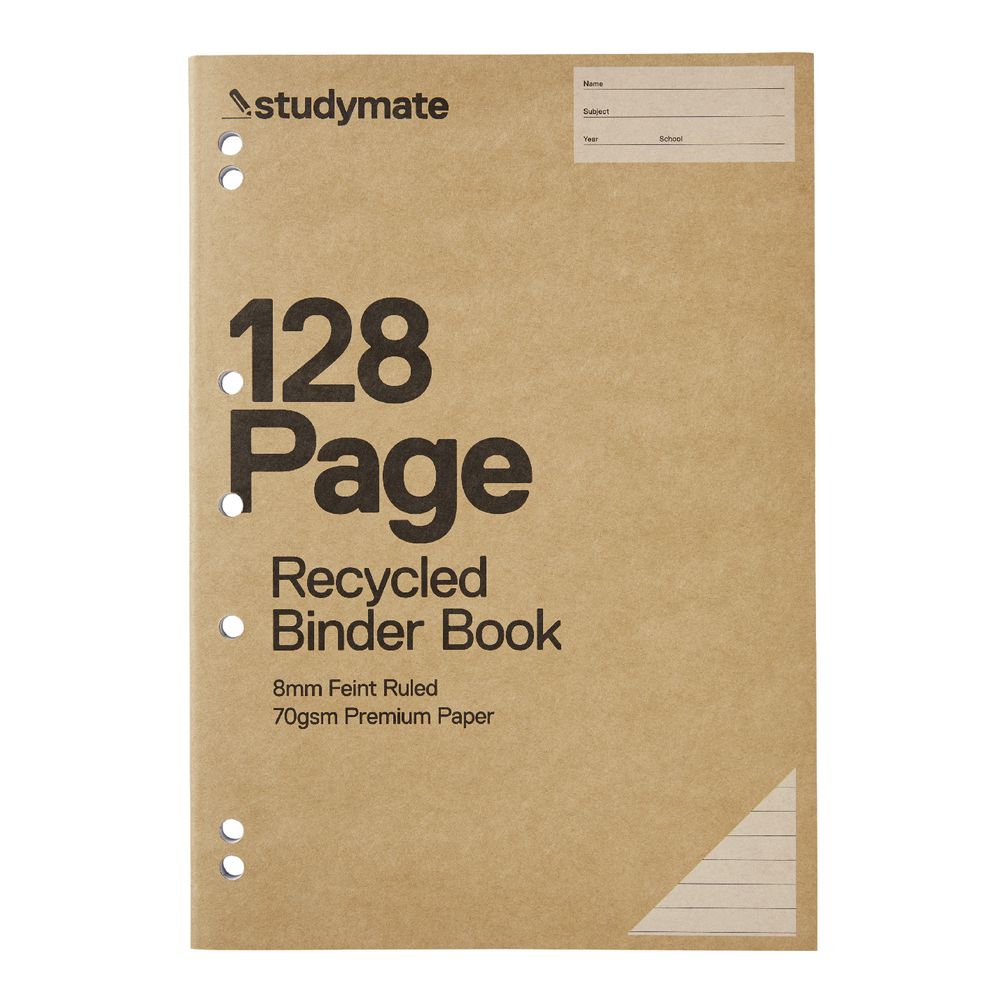 Studymate Premium A4 Recycled Binder Book Officeworks